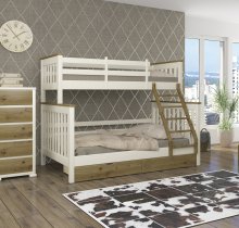 Двухярусная семейная кровать Скандинавия 120/80/200